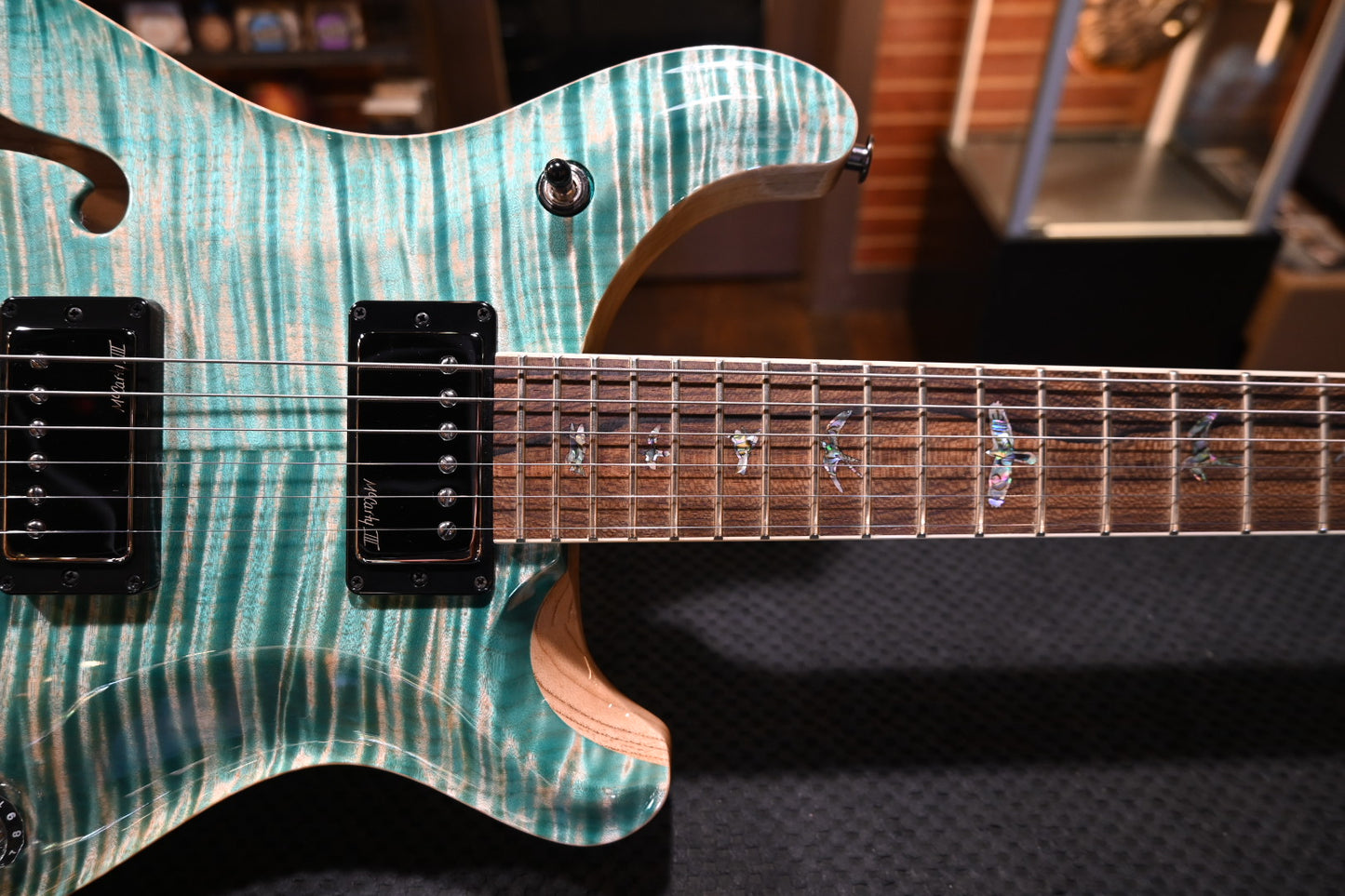 PRS Wood Library McCarty 594 Semi-Hollow Danville Music 35th Anniversary Artist Top 2025 - Bahamian Blue Guitar #8200