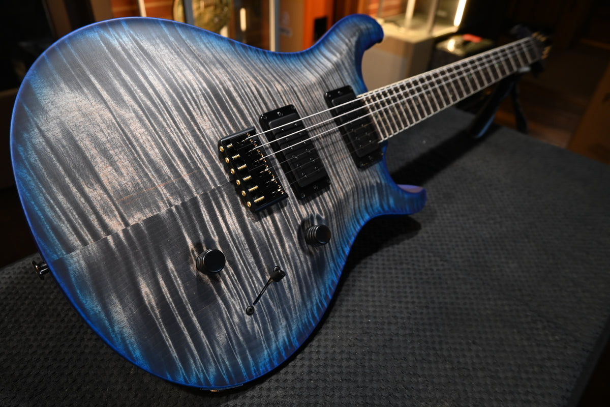 PRS Wood Library Holcomb 10-Top - Charcoal Blue Wrap Burst Satin Guitar #0435