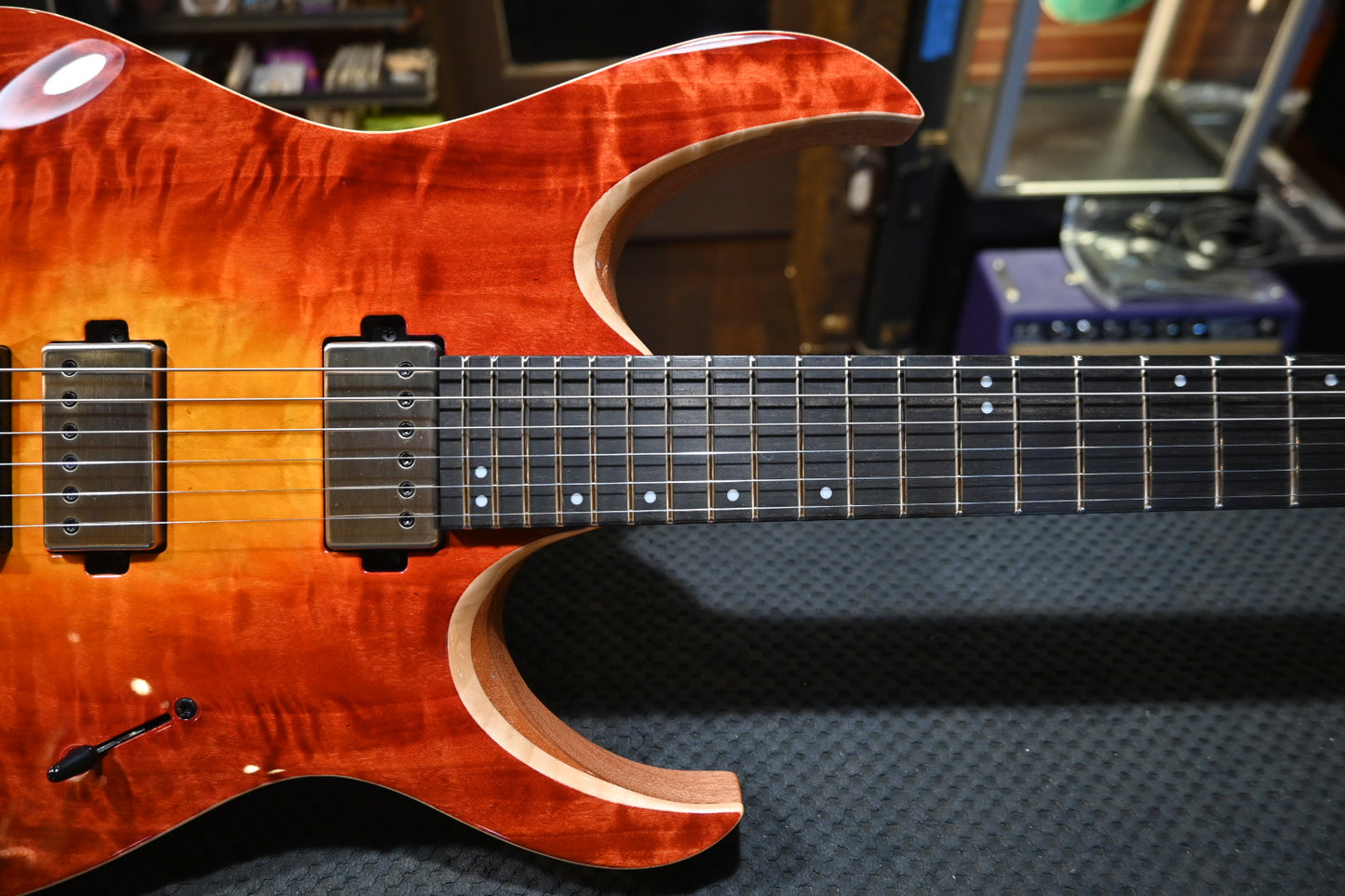 Mayones Duvell Elite 6 - Lava Burst Guitar #6109