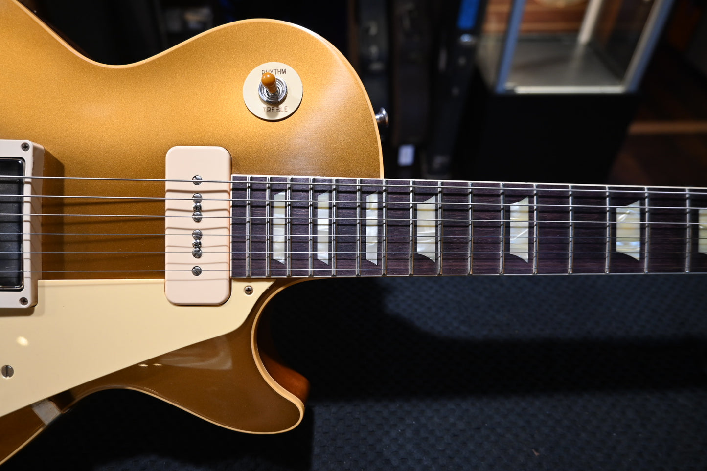 Gibson Custom Shop 1956 Les Paul Standard Reissue Goldtop VOS PSL - Double Gold Guitar #5142 - Danville Music