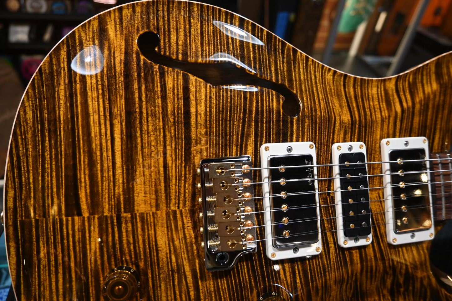 PRS 40th Anniversary Special Semi-Hollow Limited Edition - Yellow Tiger Guitar #7727