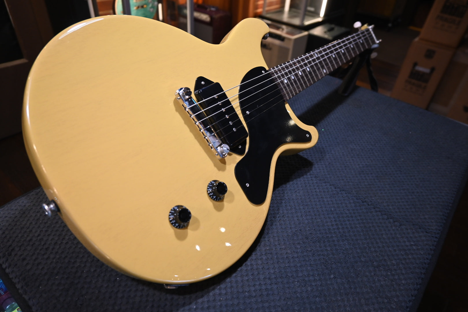 Gibson Les Paul Junior Double Cutaway - TV Yellow Guitar #0120 - Danville Music