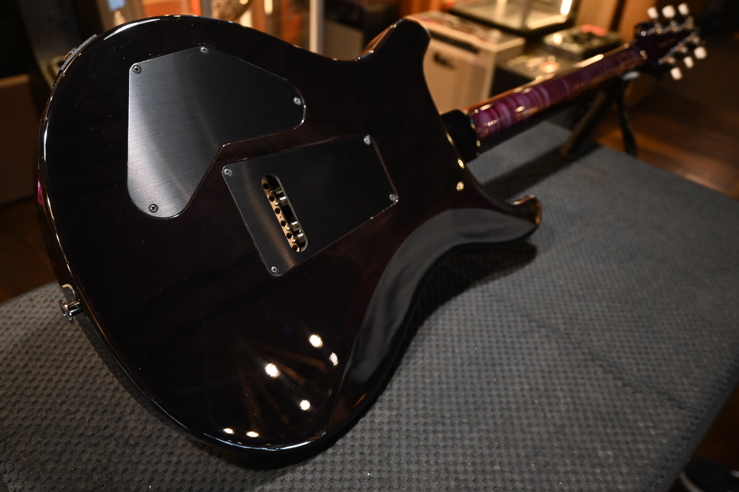 PRS Wood Library DGT 10-Top Ebony - Violet Smokewrap Burst Guitar #2557