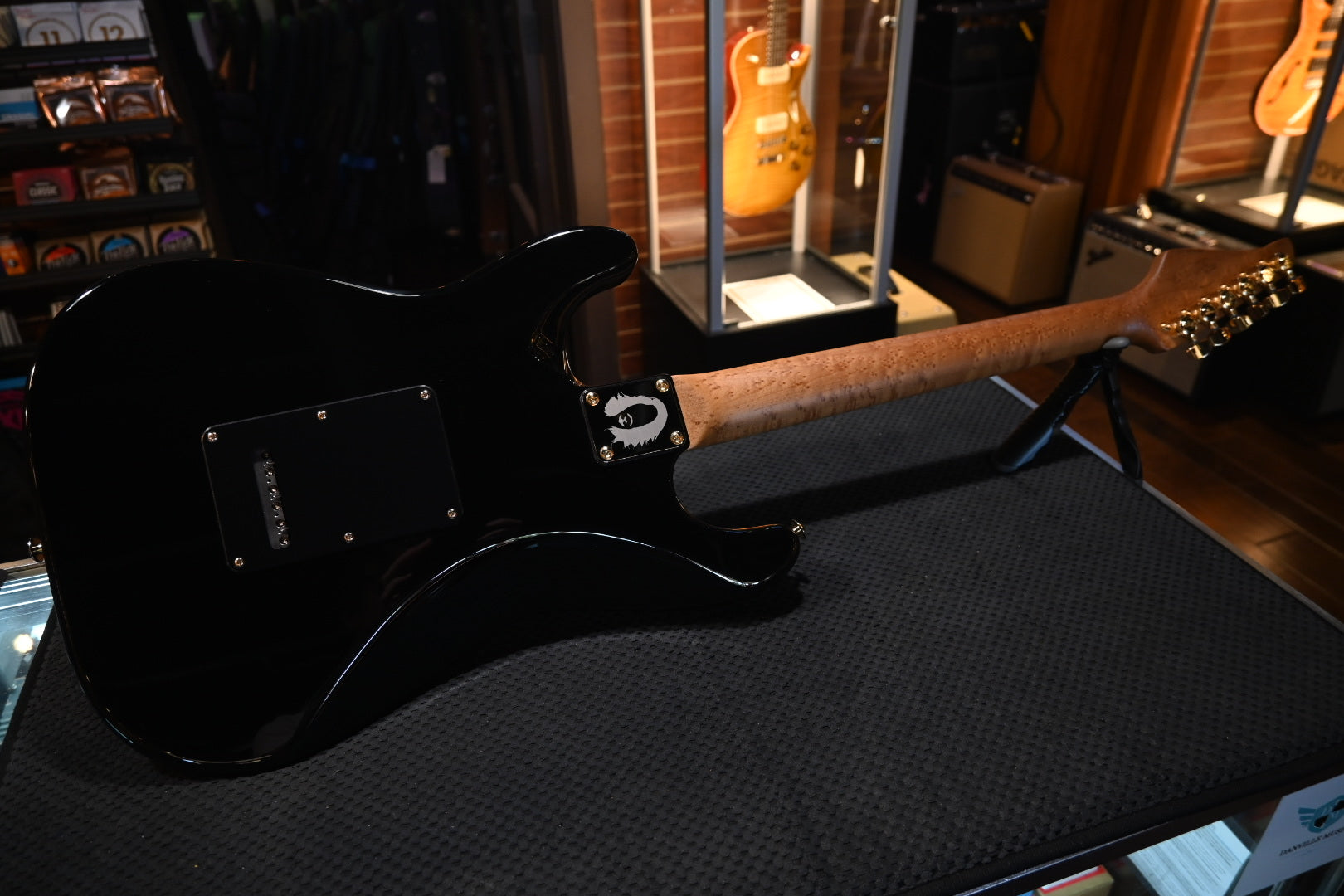 Suhr Mateus Asato Signature Series Classic S Guitar - Black #4441 - Danville Music