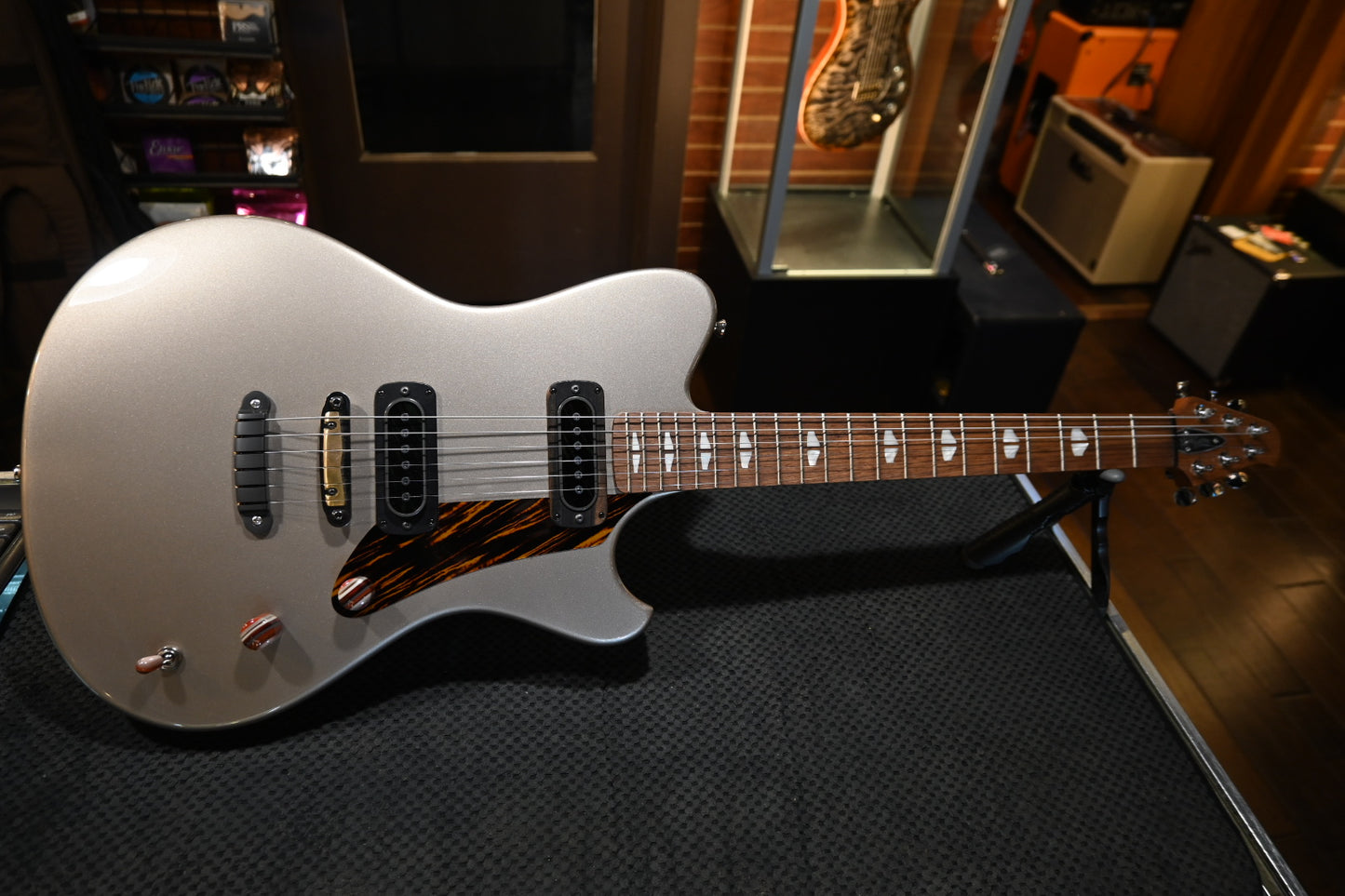 Powers Electric A-Type PF42 Hard Tail - Platinum Metallic Guitar #B425