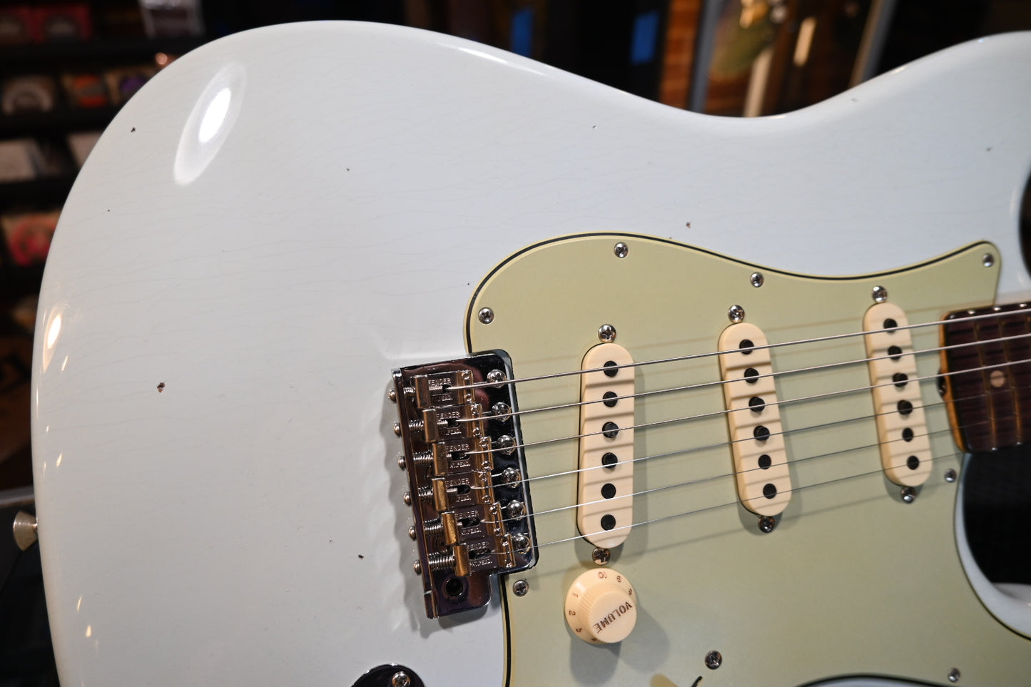 Fender Custom Shop LTD 1964 Stratocaster Journeyman/Closet Classic - Faded Aged Sonic Blue Guitar #5153