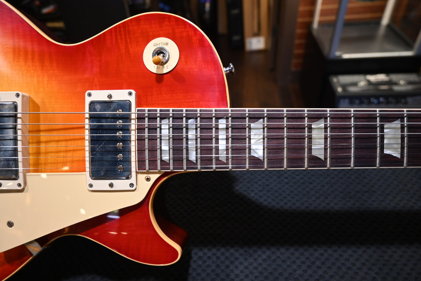 Gibson Custom Shop 1959 Les Paul Standard Reissue VOS - Washed Cherry Sunburst Guitar #1554 - Danville Music