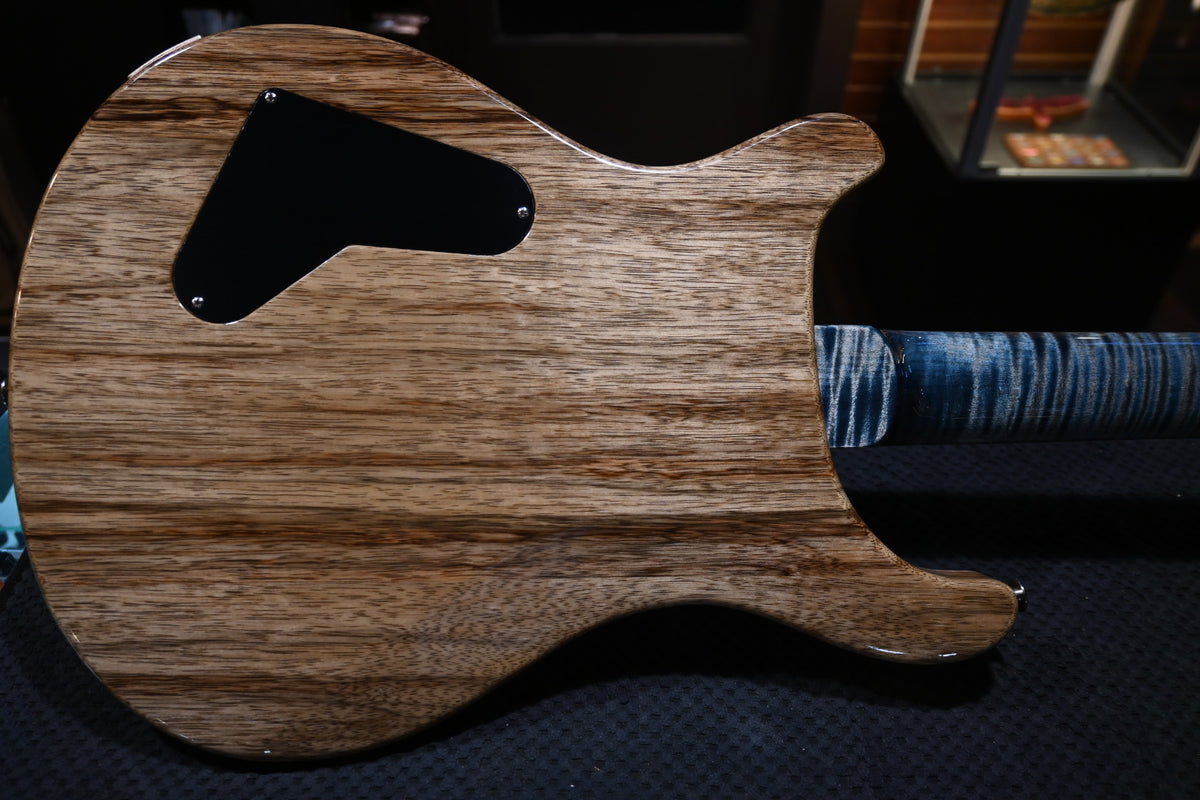 PRS Wood Library Custom 24 Stoptail Limited Edition 10-Top - Faded Whale Blue Guitar #0489
