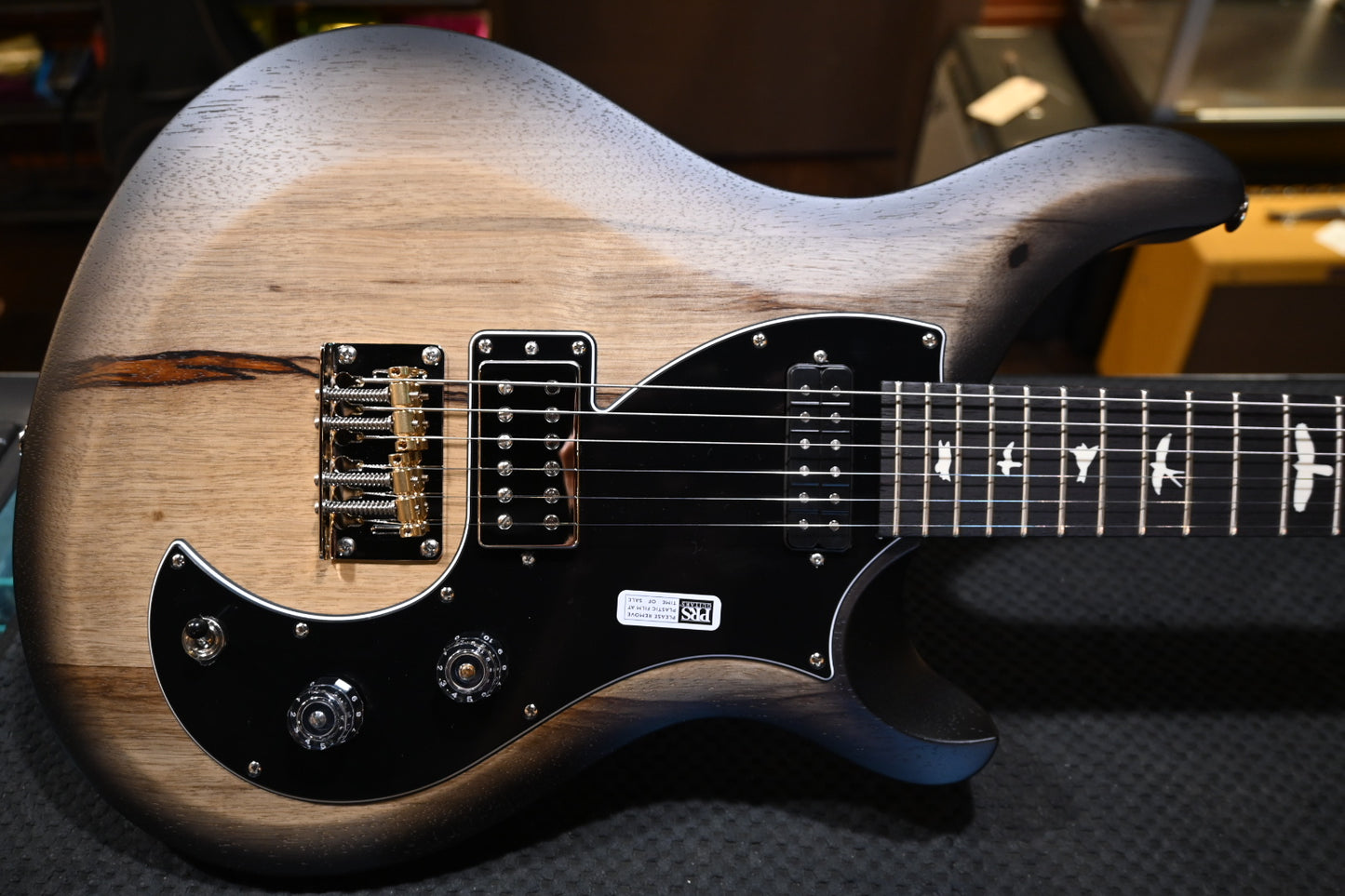 PRS S2 Vela Black Limba Limited Edition - Natural Smokeburst Guitar #8743