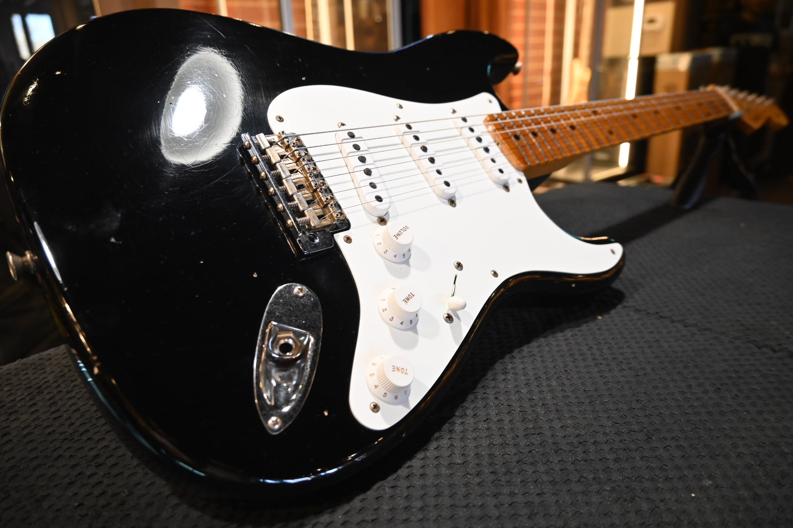 Fender Custom Shop 1955 Stratocaster Journeyman 2025 - Black Guitar #5969 - Danville Music