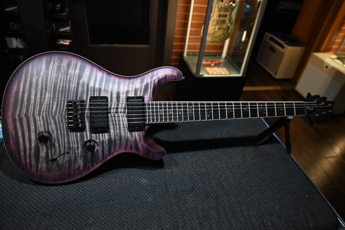 PRS Wood Library Holcomb 10-Top - Charcoal Purple Burst Satin Guitar #3329