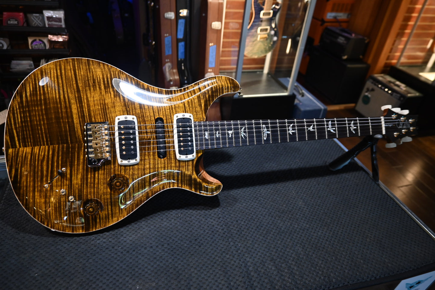 PRS Modern Eagle V 10-Top - Yellow Tiger Guitar #8117 - Danville Music