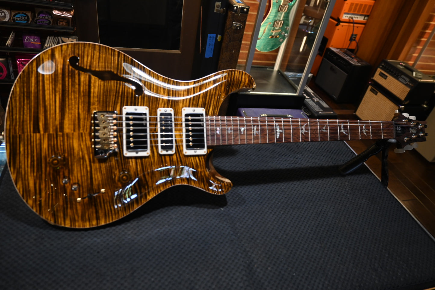 PRS 40th Anniversary Special Semi-Hollow Limited Edition - Yellow Tiger Guitar #7727