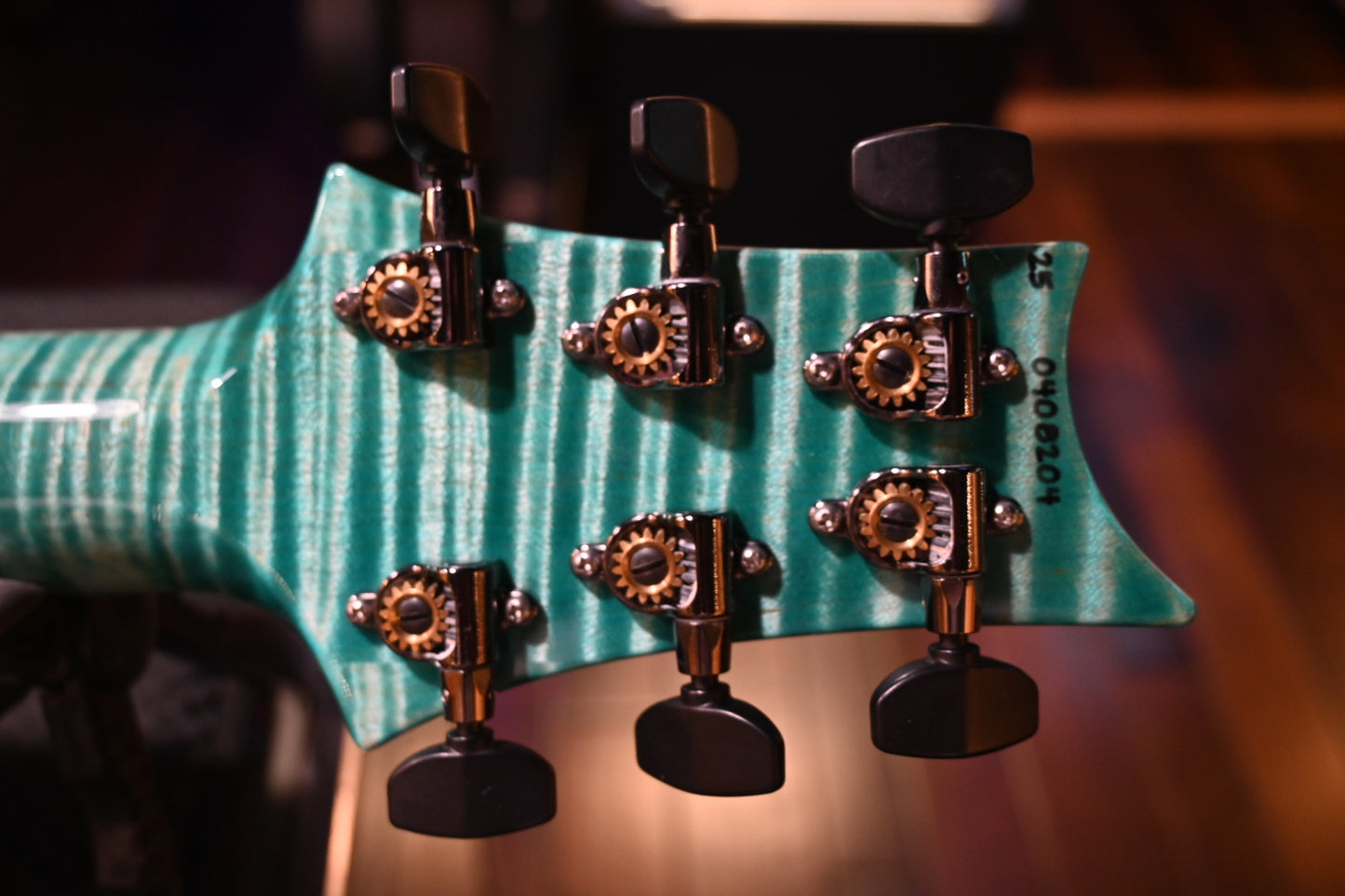 PRS Wood Library McCarty 594 Semi-Hollow Danville Music 35th Anniversary Artist Top - Bahamian Blue Guitar #8204
