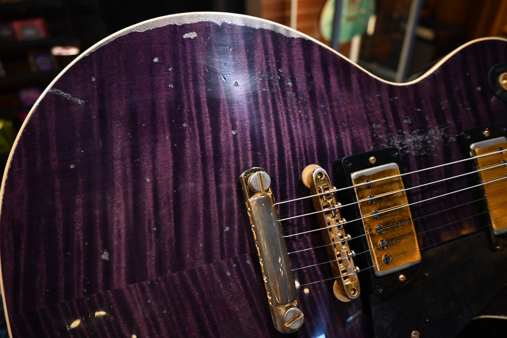 Gibson Custom Shop 1959 Les Paul Standard Reissue Purple Tiger Murphy Lab Heavy Aged - Purple Tiger Guitar #6388 - Danville Music