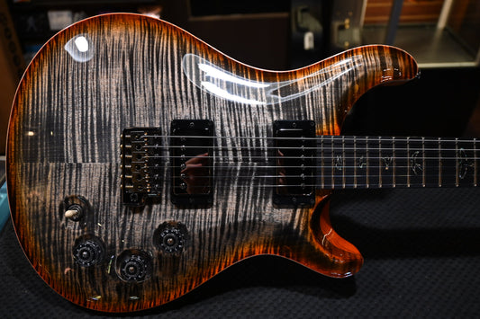 PRS Wood Library DGT 10-Top Ebony - Burnt Maple Leaf Guitar #2553