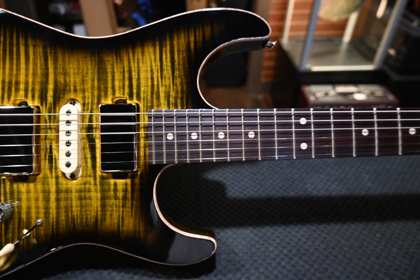 Tom Anderson Drop Top - Bumble Bee Burst Guitar #525A - Danville Music