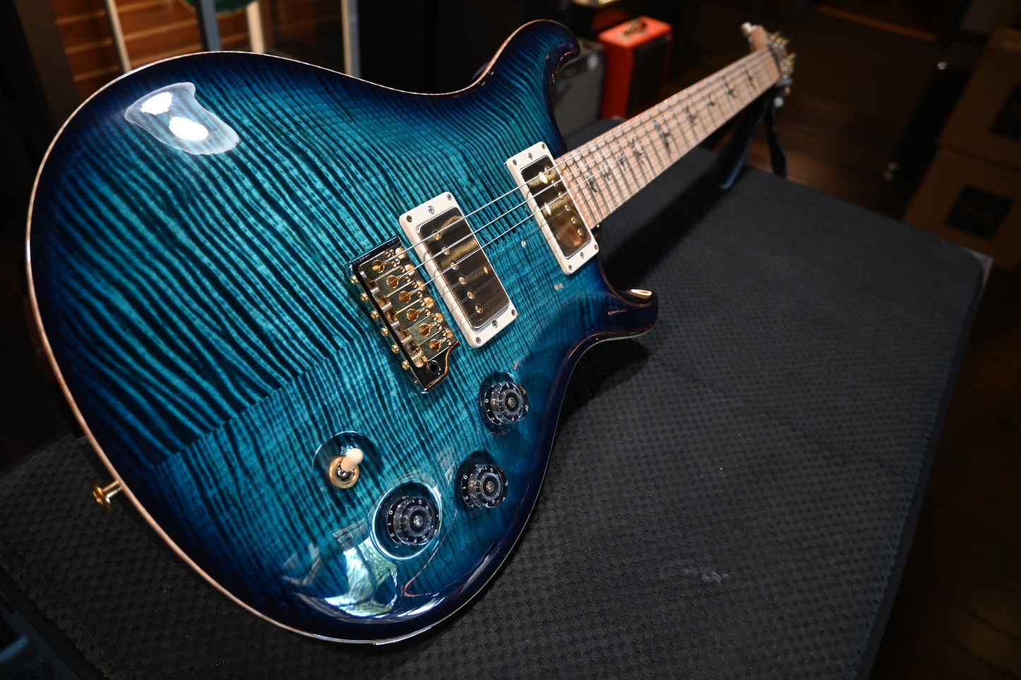 PRS Wood Library DGT 10-Top Figured Maple - Cobalt Blue Guitar #1919