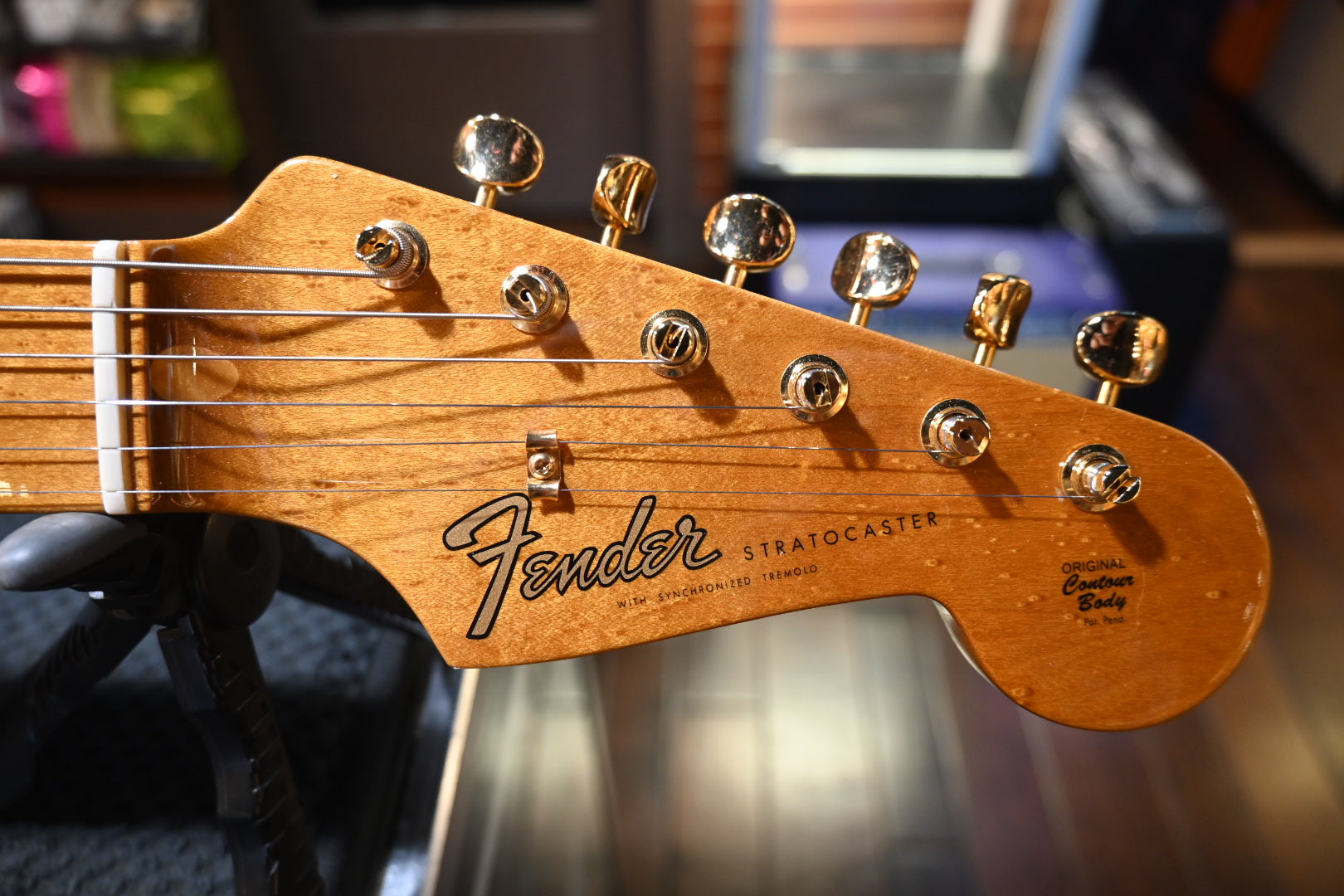 Fender Artisan Stratocaster Figured Koa 2017 - Natural Guitar #1418 - Danville Music