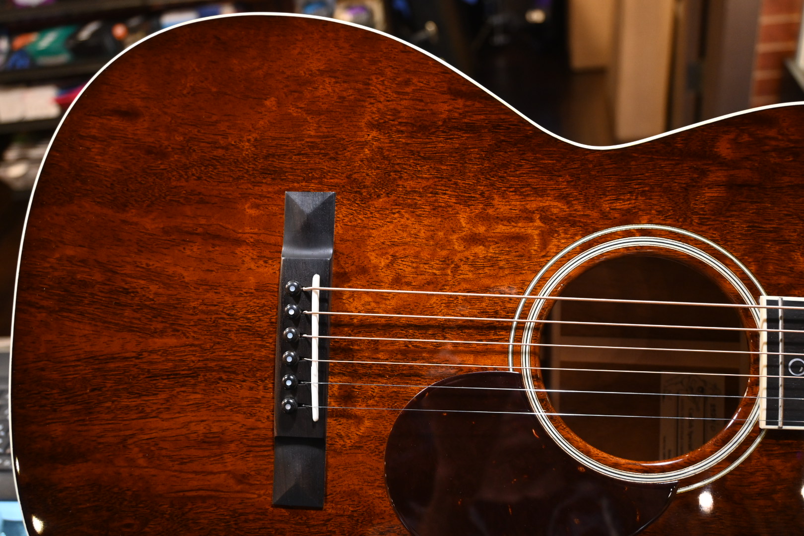 Santa Cruz Catfish Special Pro Figured Mahogany Guitar #403 - Danville Music