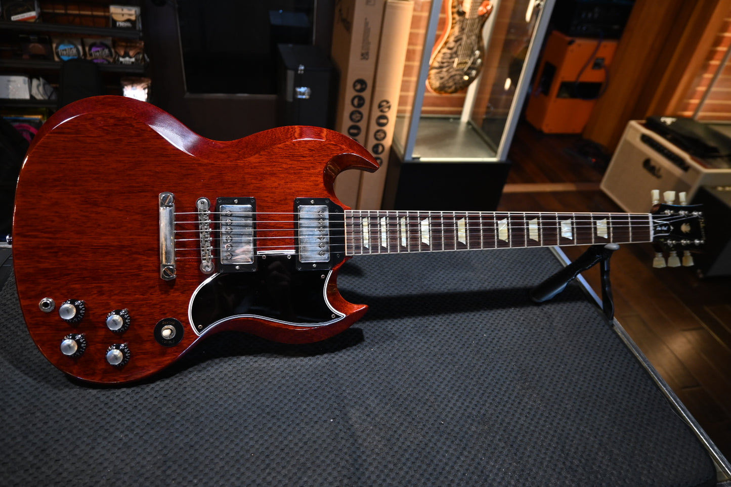 Gibson Custom Shop 1961 Les Paul SG Standard Reissue Stop-Bar VOS 2022 - Cherry Red Guitar #1421