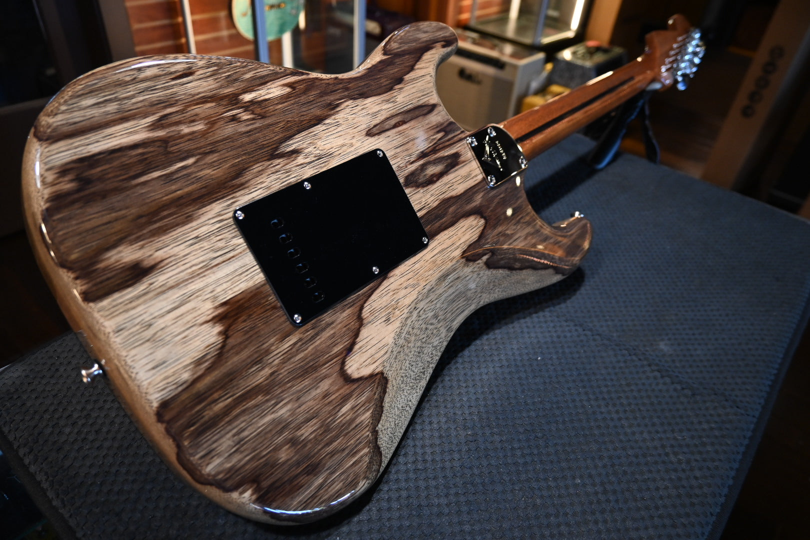 Fender Custom Shop Kyle McMillin Masterbuilt Prestige Stratocaster NOS Spalted Maple - Natural Guitar #1379 - Danville Music