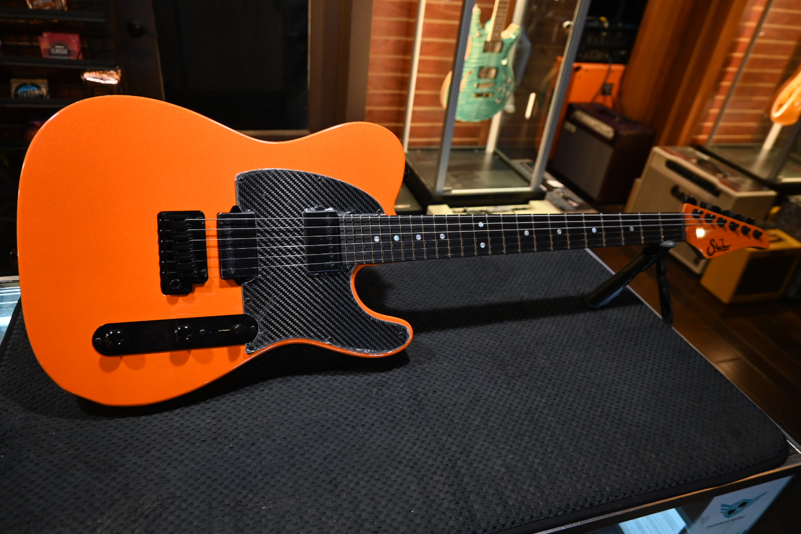 Suhr Andy Wood 10th Anniversary Signature Series Modern T - Arancio Orange Guitar #2291 - Danville Music