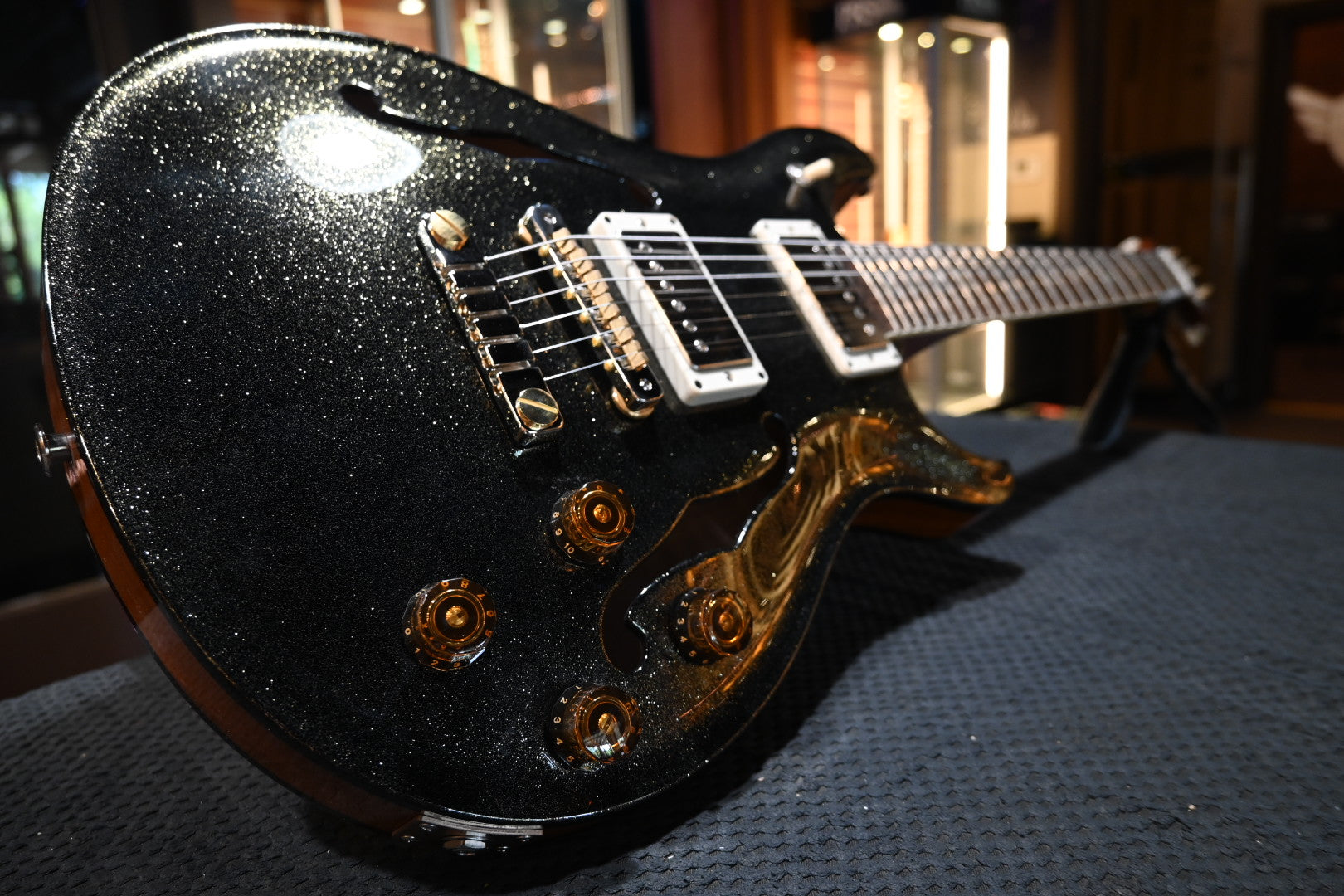PRS McCarty 594 Hollowbody II - Midnight Gold Flake Guitar #4704 - Danville Music