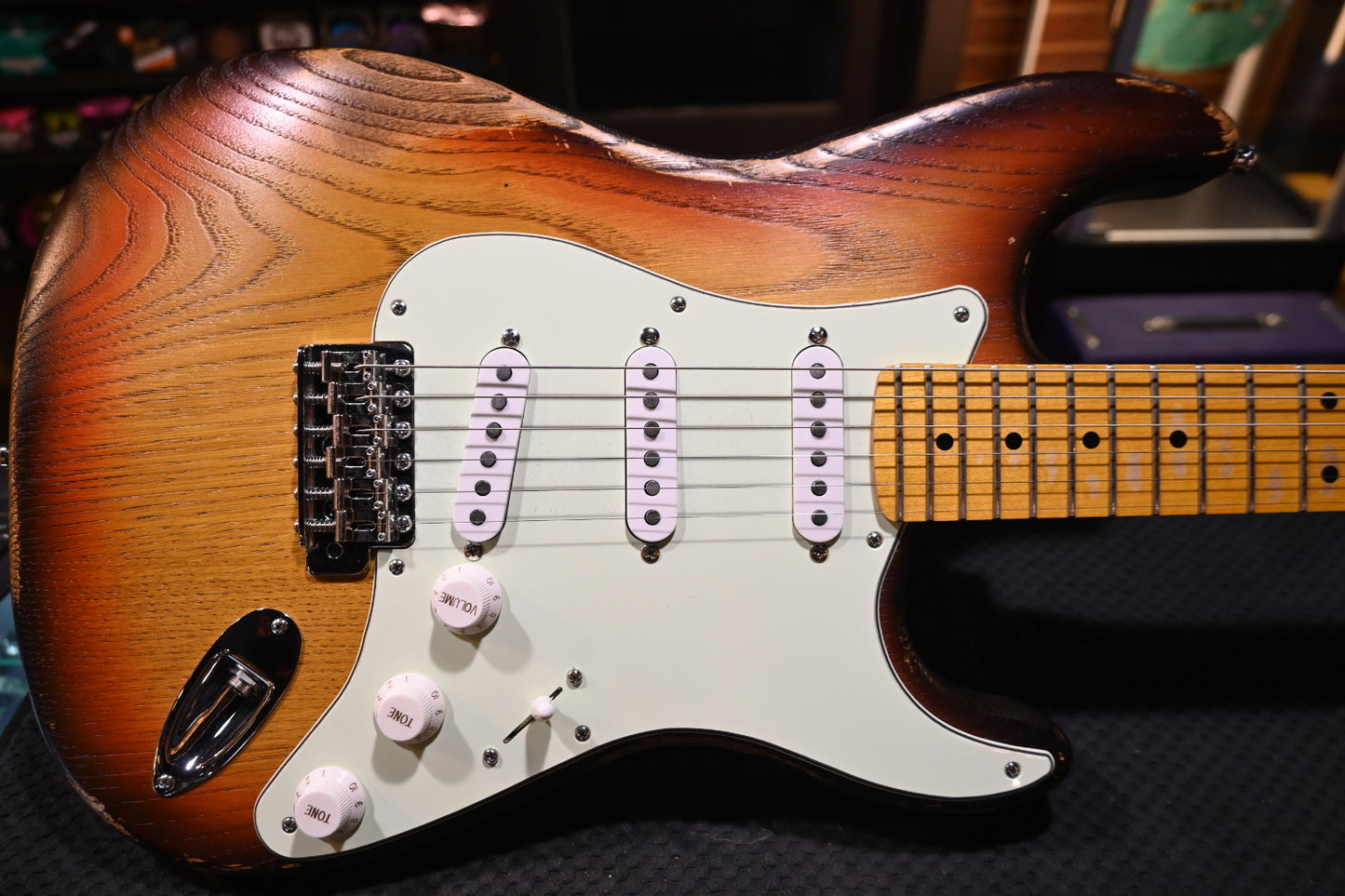 Paoletti Custom Shop Masterbuilt Stratospheric Owned By Joe Satriani - 3-Color Sunburst Guitar #3918 - Danville Music