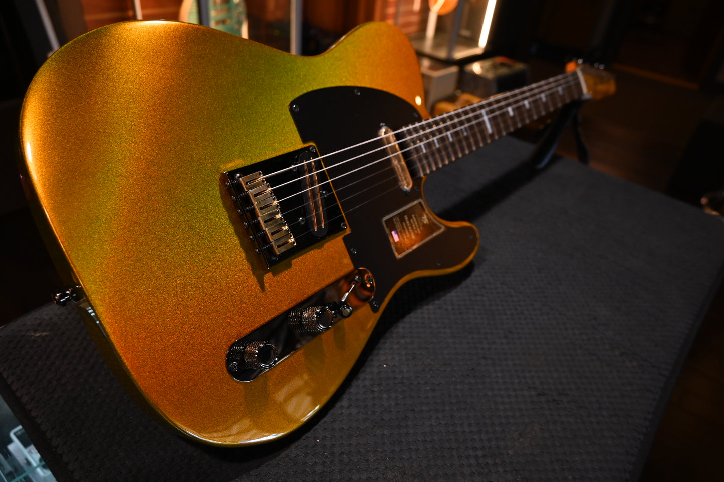 Fender 75th Anniversary American Ultra II Telecaster - Liquid Gold Guitar #6828 - Danville Music