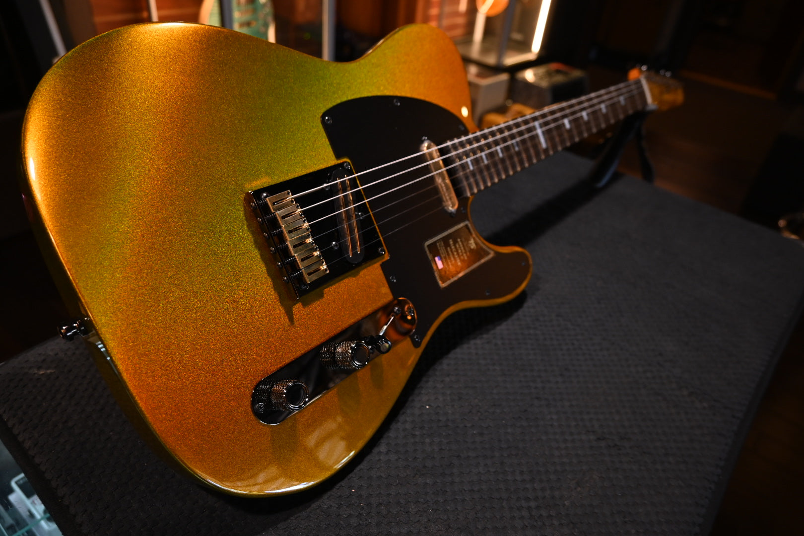 Fender 75th Anniversary American Ultra II Telecaster - Liquid Gold Guitar #6828 - Danville Music