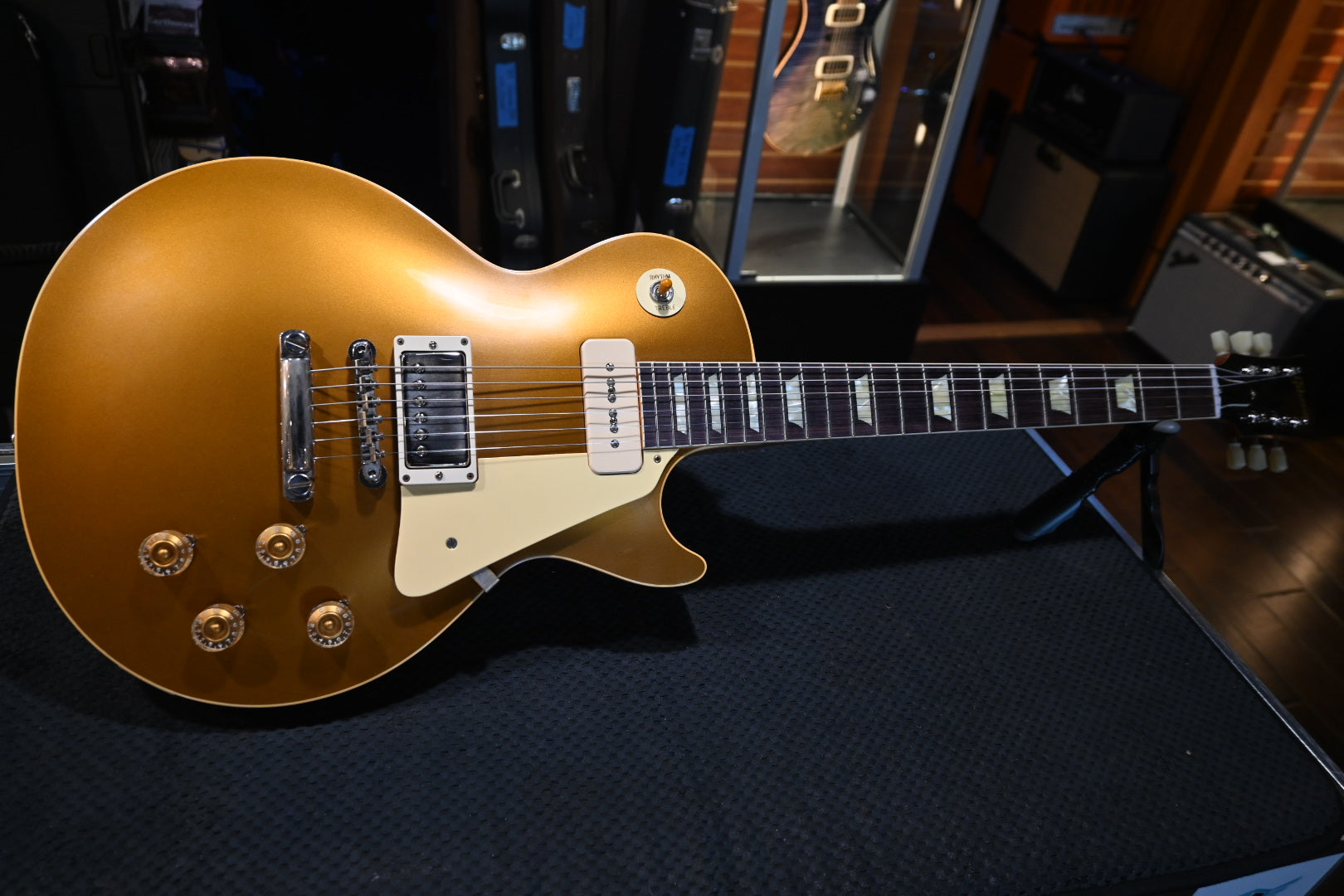 Gibson Custom Shop 1956 Les Paul Standard Reissue Goldtop VOS PSL - Double Gold Guitar #5142 - Danville Music