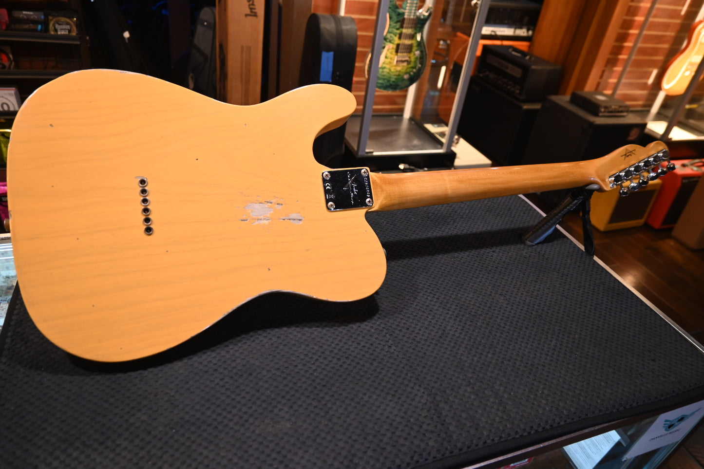 Fender Custom Shop Limited “Bobbed” Telecaster Thinline Relic - Butterscotch Blonde Guitar #4945