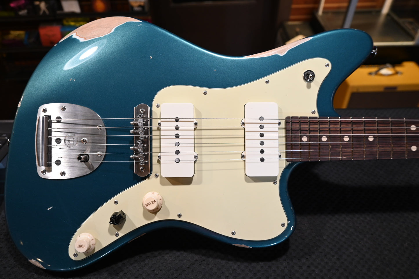 Suhr Classic JM Antique Limited Edition - Ocean Turquoise Metallic Guitar #9493 - Danville Music