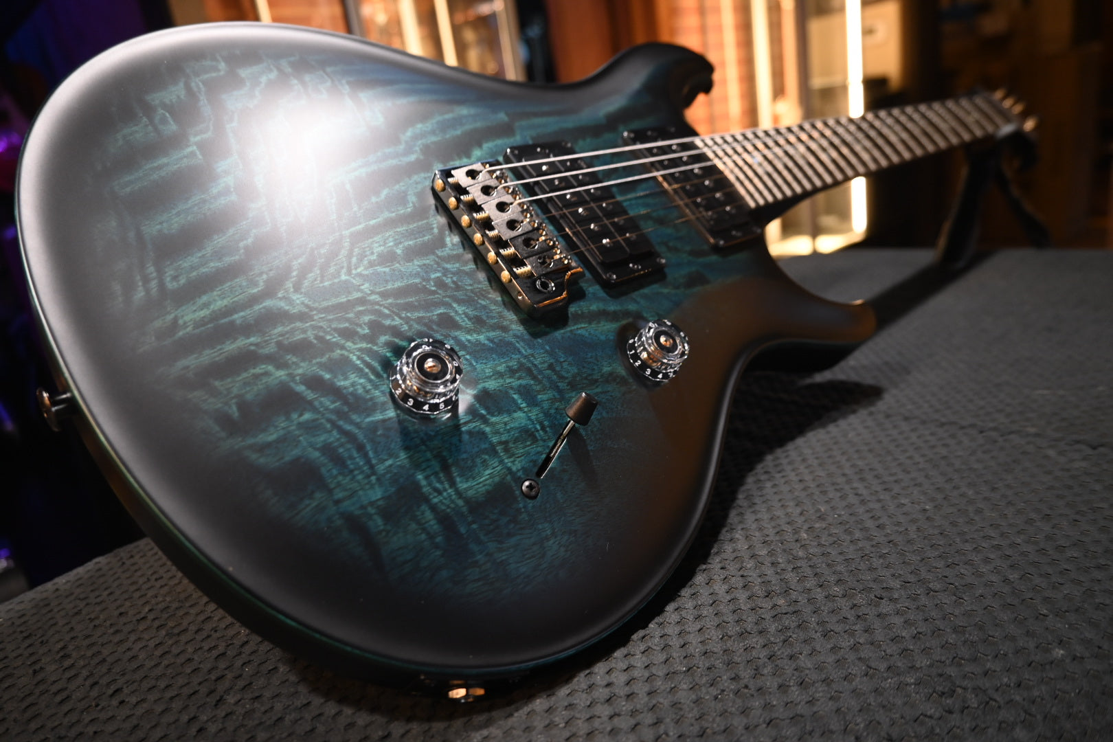 PRS 40th Anniversary Custom 24 Satin Limited Edition - Cobalt Smokeburst Guitar #8679 - Danville Music