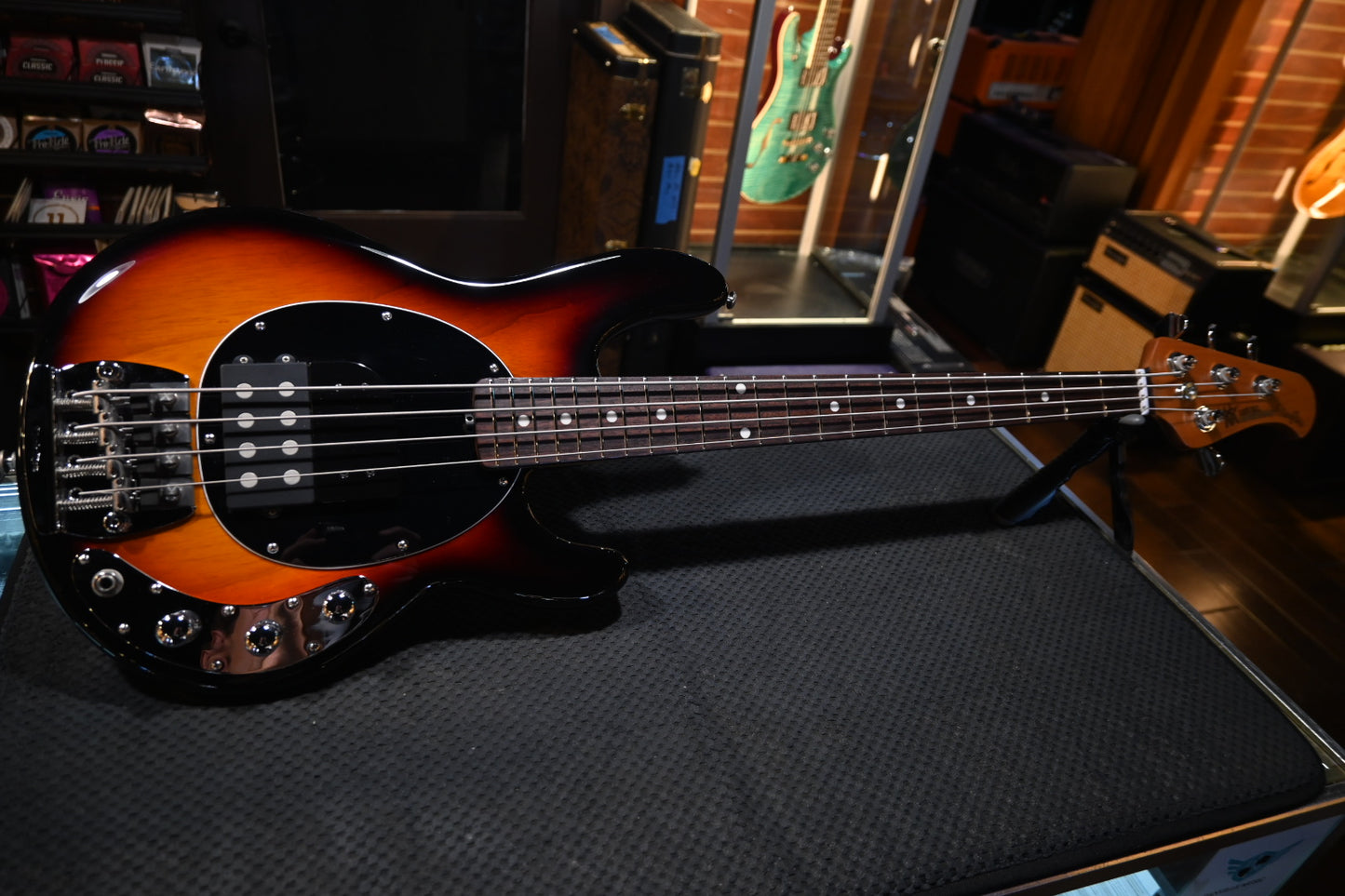 Music Man Stingray Short Scale Tim Commeford - Vintage Sunburst Bass #43 of 50 - Danville Music