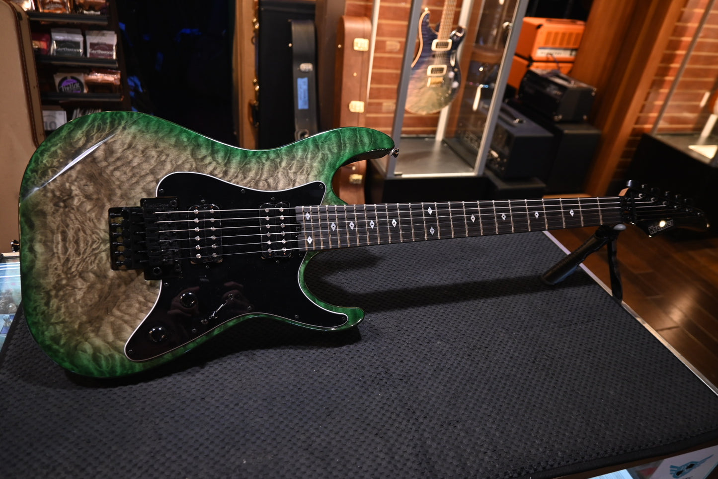 Kramer Volante Quilt HHFR - Ultramarine Burst Guitar - Danville Music