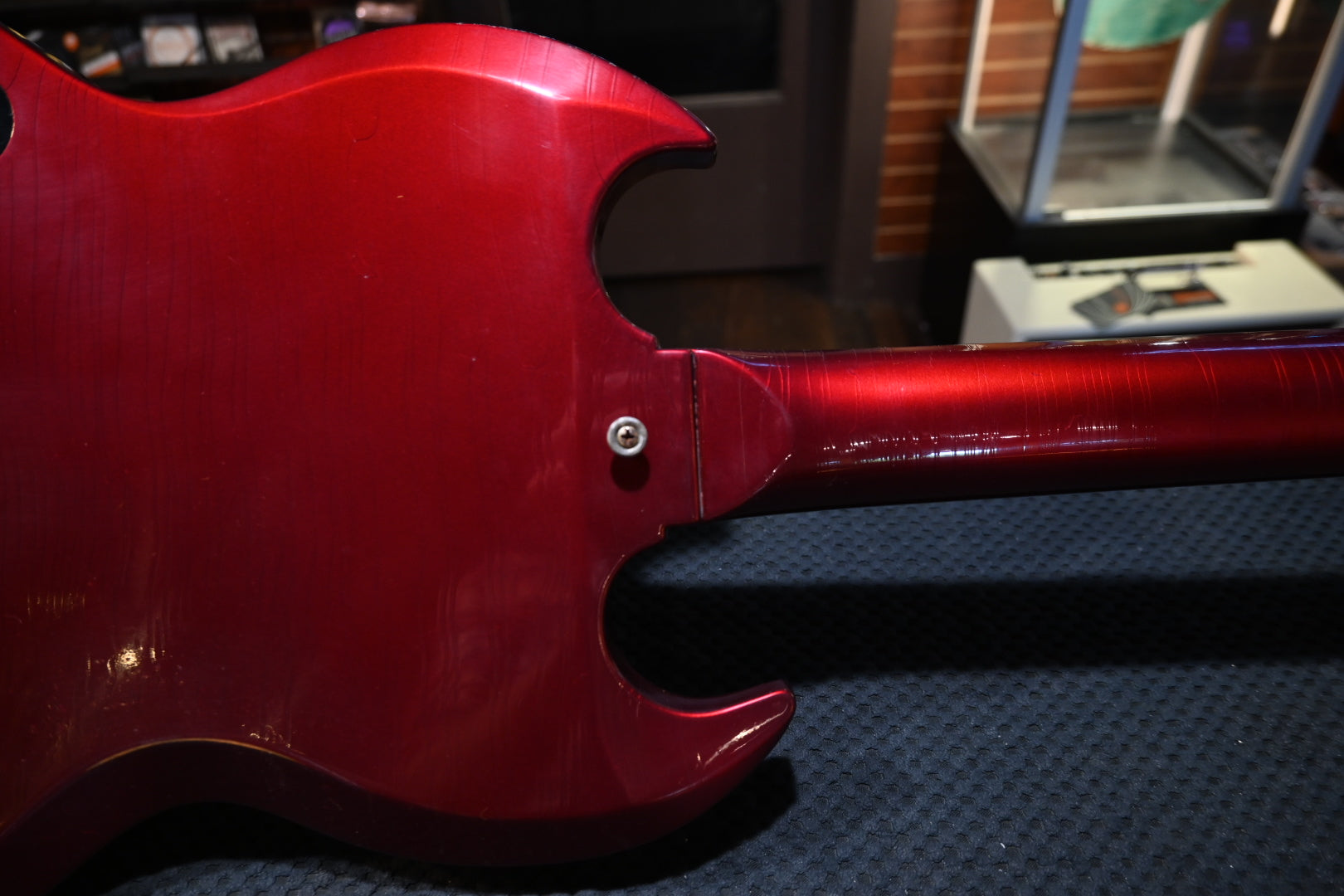 Gibson Custom Shop 1964 SG Standard Reissue Batwing Light Aged - Sparkling Burgundy Guitar #5704 - Danville Music