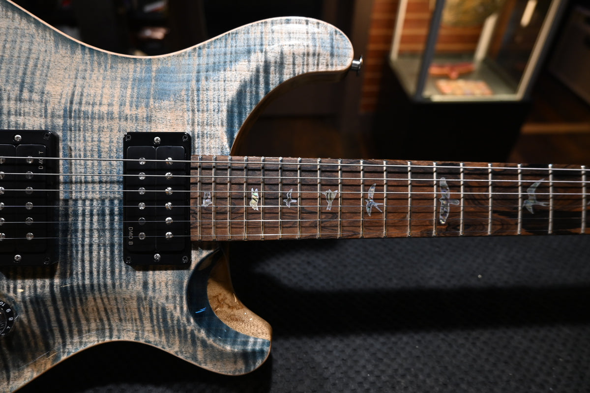PRS Wood Library Custom 24 Stoptail Limited Edition 10-Top - Faded Whale Blue Guitar #0489