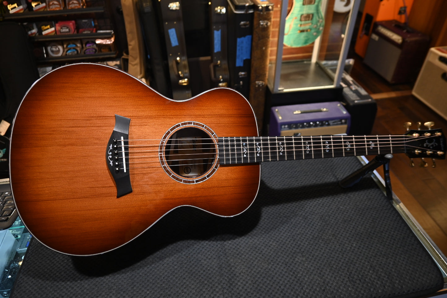 Taylor Custom GC Grand Concert “Harvester” Sinker Redwood/Bocote Catch #31 Guitar #5098