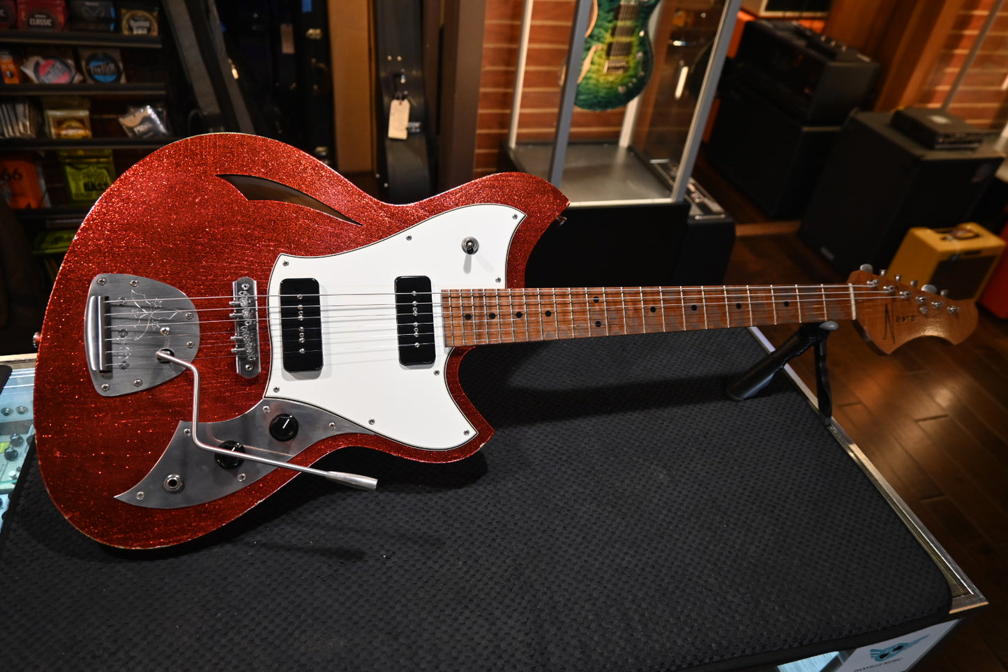 Novo Miris J Custom - Candy Apple Red Sparkle Guitar #4370