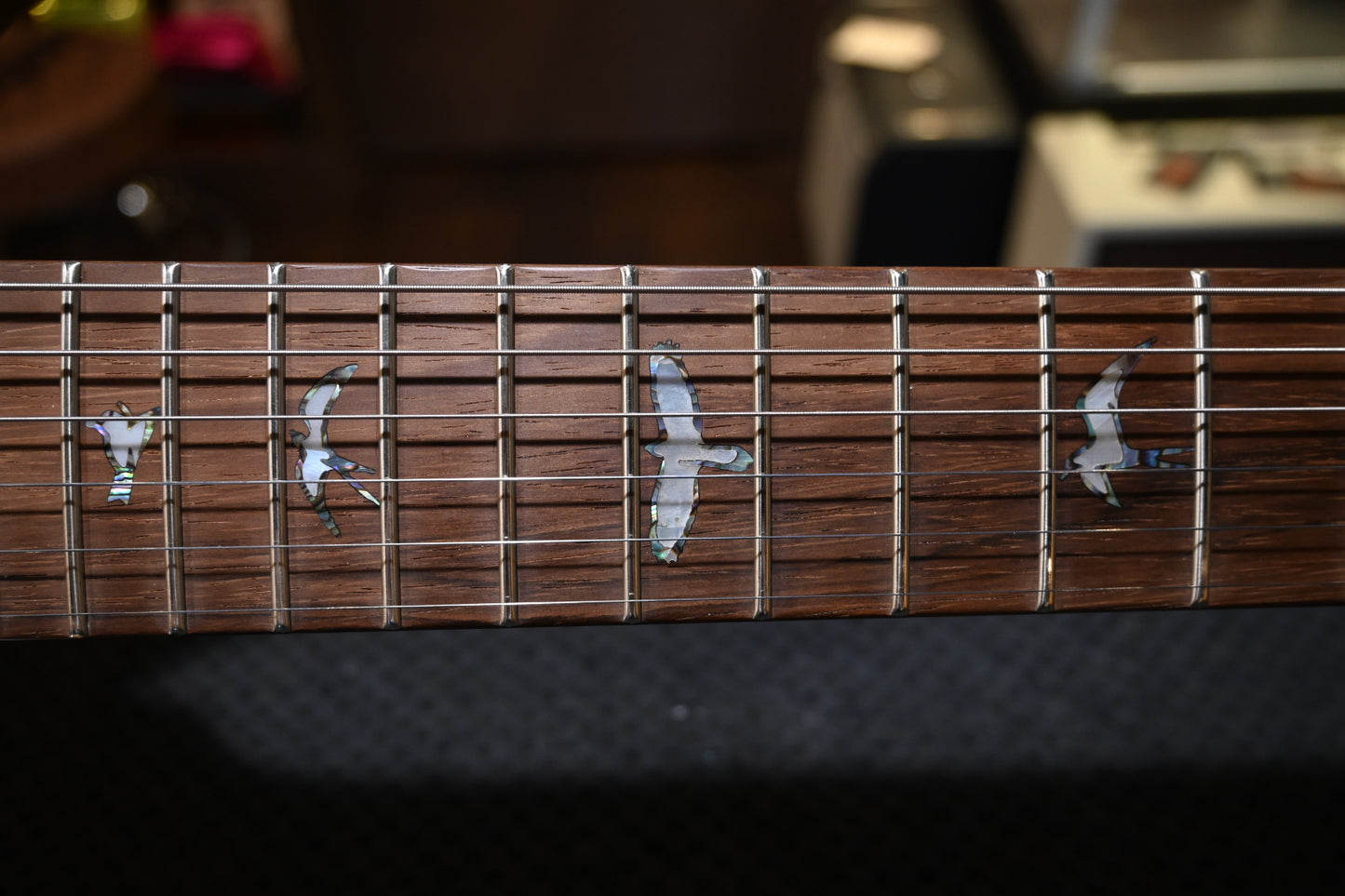 PRS Wood Library Custom 24 Semi-Hollow 10-Top 2024 Brazilian Fingerboard - Orange Tiger Guitar #9552 - Danville Music