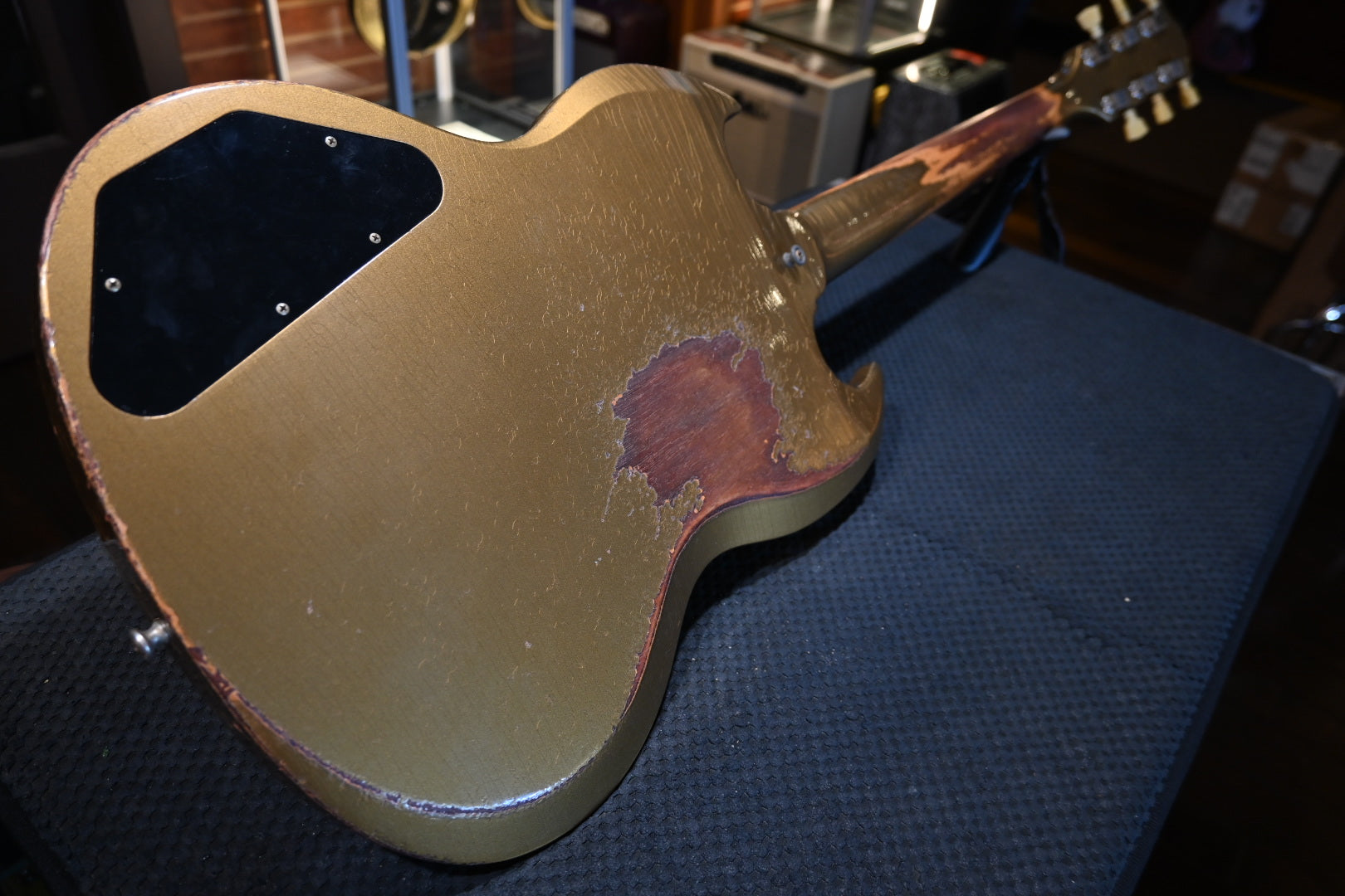 Gibson Custom Shop 1961 SG Standard Murphy Lab Ultra Heavy Aged - Double Gold Guitar #0331 - Danville Music