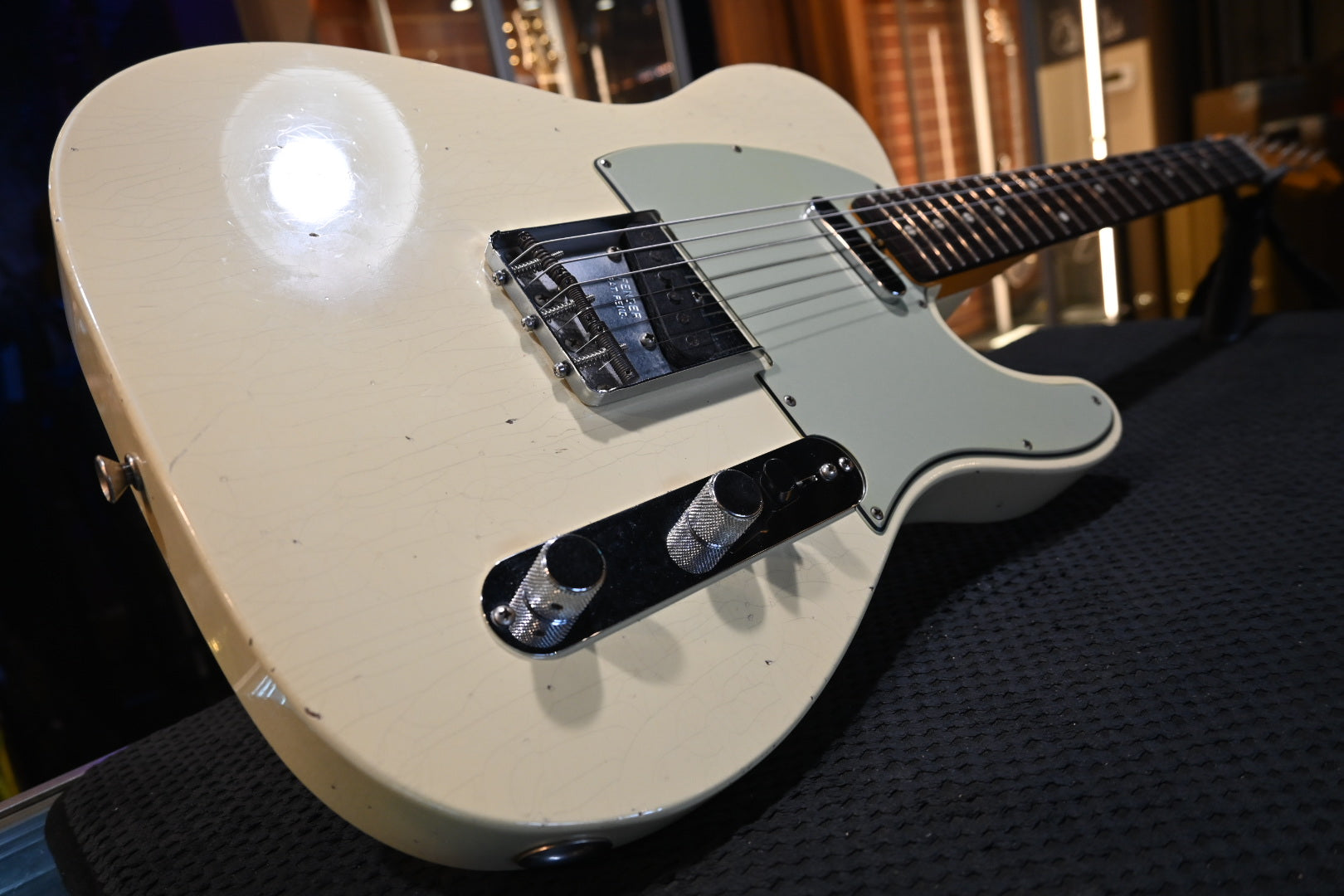 Fender Custom Shop Wildwood 10 1959 Telecaster Journeyman 2023 - Faded Aged Vintage White Guitar #6454 - Danville Music