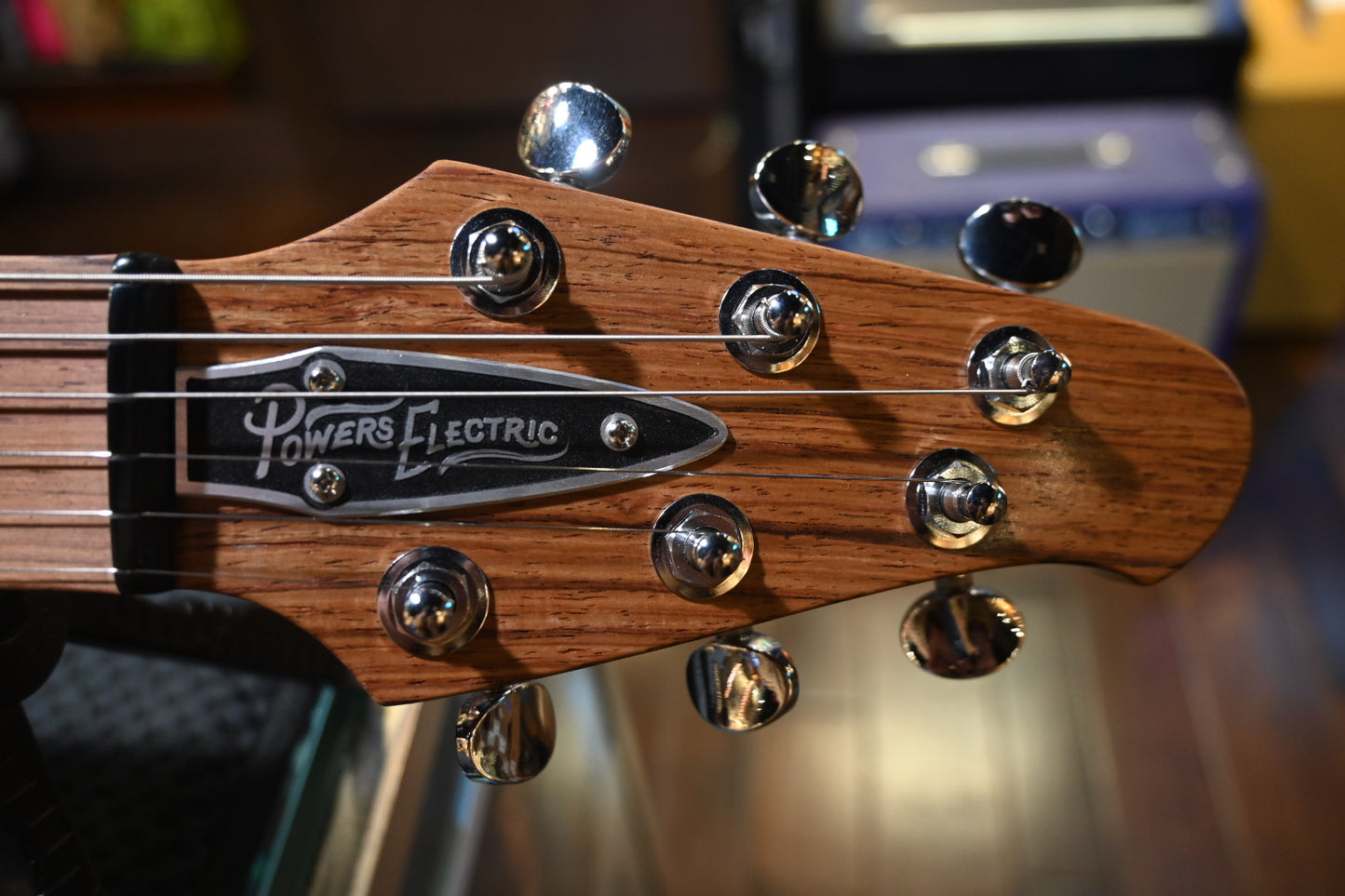 Powers Electric A-Type Select Quilt Maple PF42 CamTail - Ube Burst Guitar #B294 - Danville Music