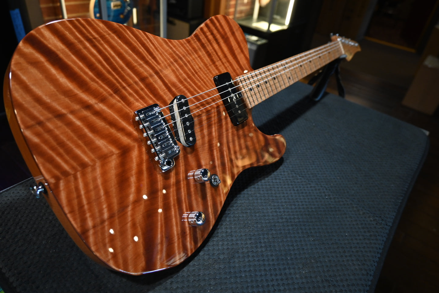 Suhr Custom Classic T 2012 Flamed Redwood - Natural Guitar #7887 - Danville Music