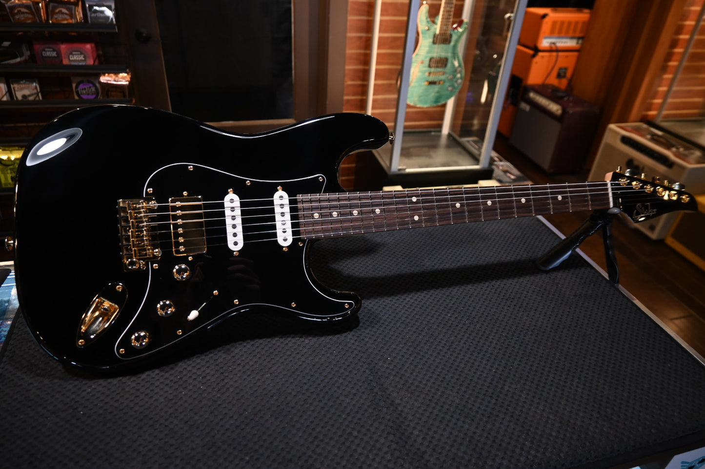 Suhr Custom Classic S - Black Guitar #2914 - Danville Music