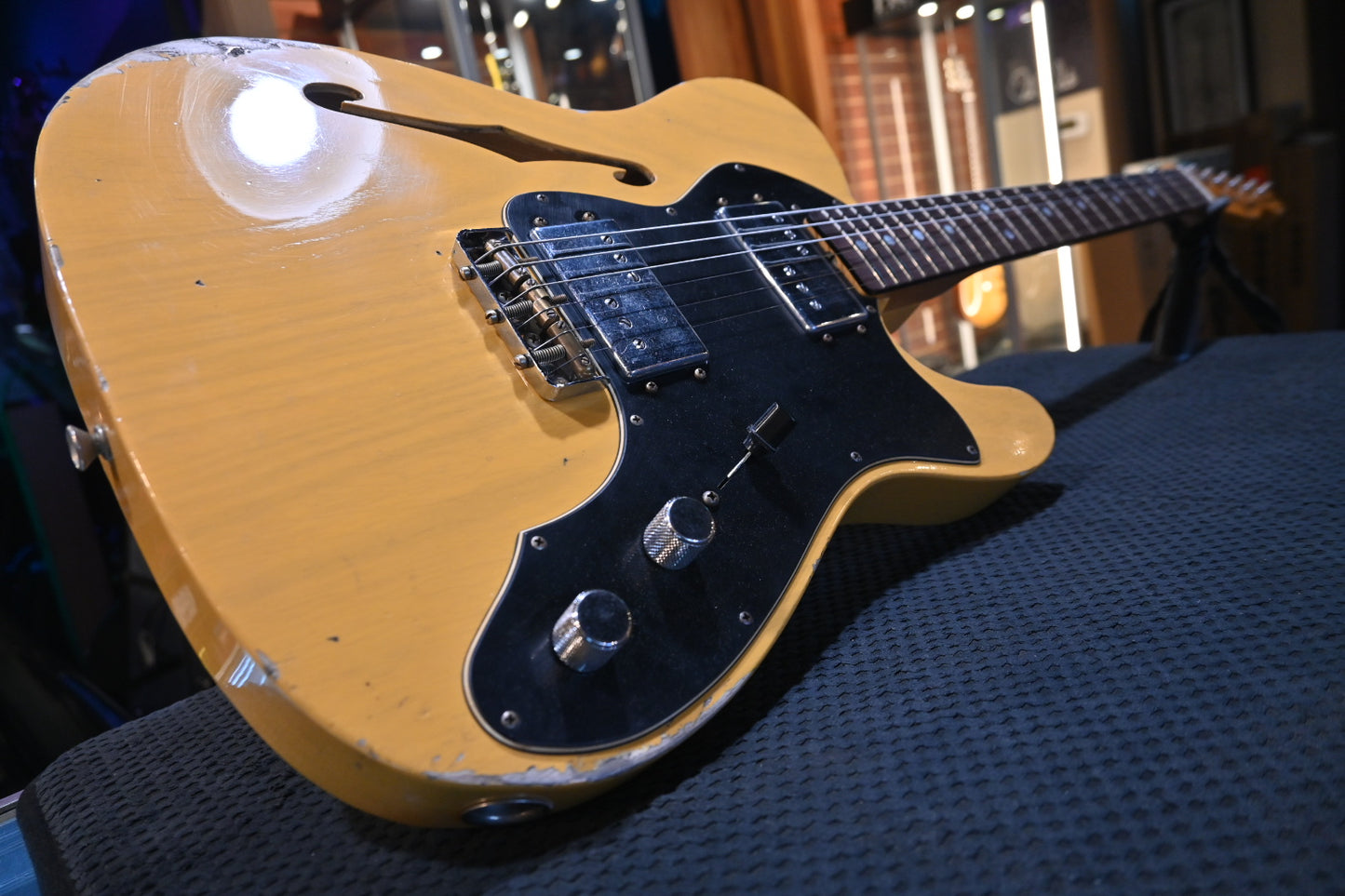 Fender Custom Shop Limited “Bobbed” Telecaster Thinline Relic - Butterscotch Blonde Guitar #4945