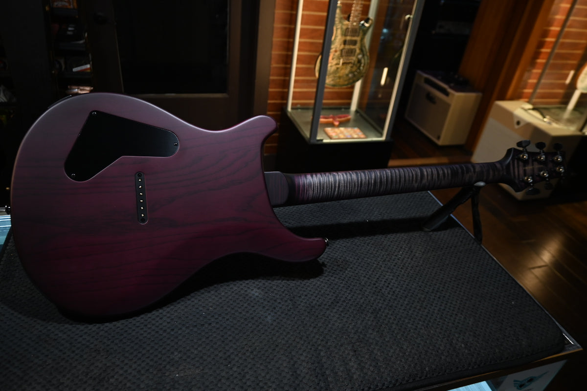PRS Wood Library Holcomb 10-Top - Charcoal Purple Burst Satin Guitar #3329