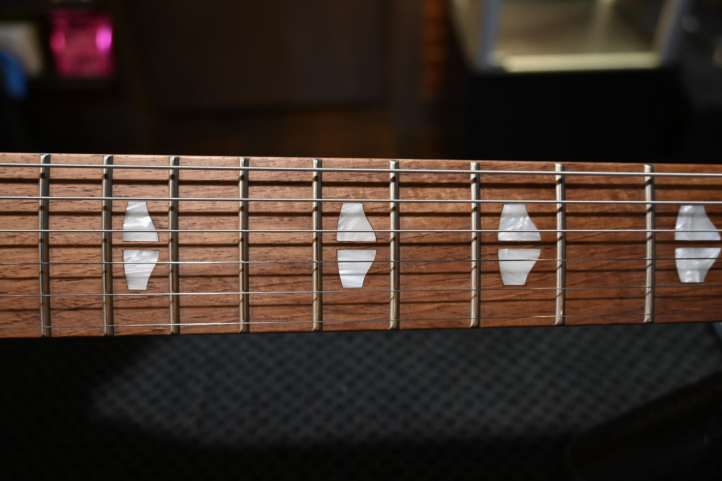 Powers Electric A-Type Select Maple Quilt PF42 CamTail - Blue Lagoon Guitar #B259